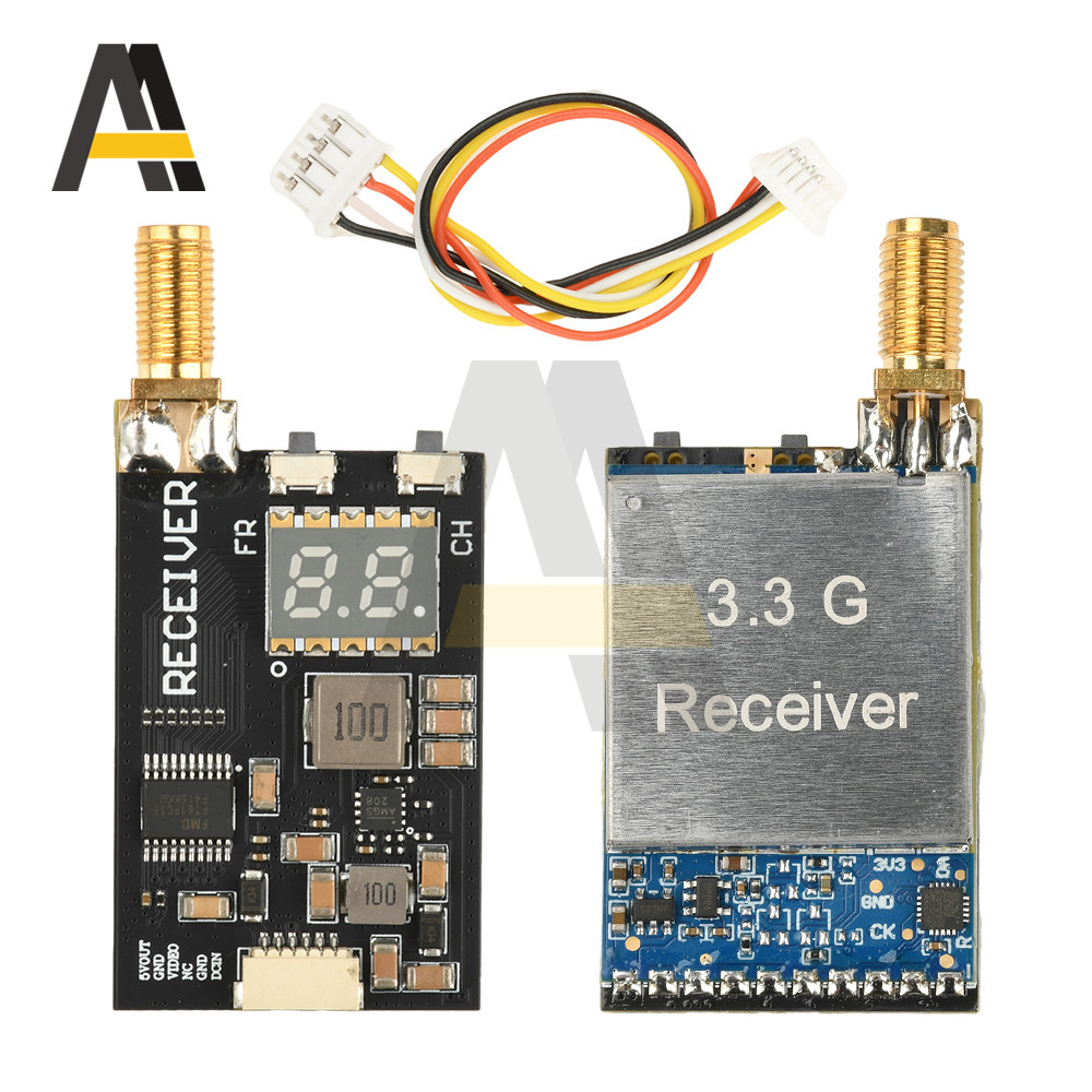 3.3G RX3364-CPB FPV IMAGE TRANSMISSION MODULE ANALOG WIRELESS AUDIO & VIDEO RECEIVER MODULE