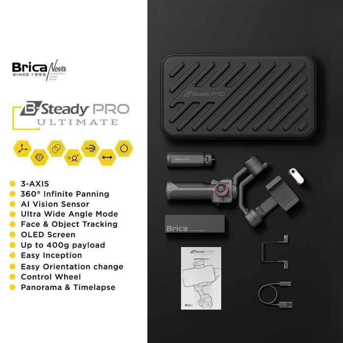 Brica B-Steady BSteady PRO Ultimate Smartphone / HP Gimbal Stabilizer