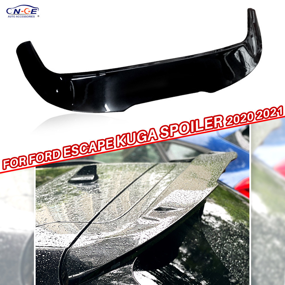 Rear Spoiler For Ford Kuga 2020 Escape Rear Trunk Wing Tail Extension Cap Abs Black Car Accessories