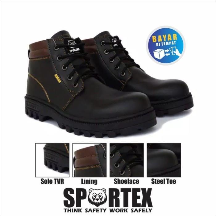 SAFETY Sepatu Safety Pria Ujung Besi 01 Sportex Sol Safety Boots