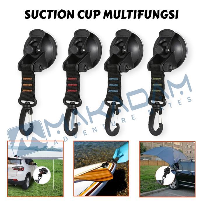 suction cup pengait tali flysheet camping awning mobil campervan