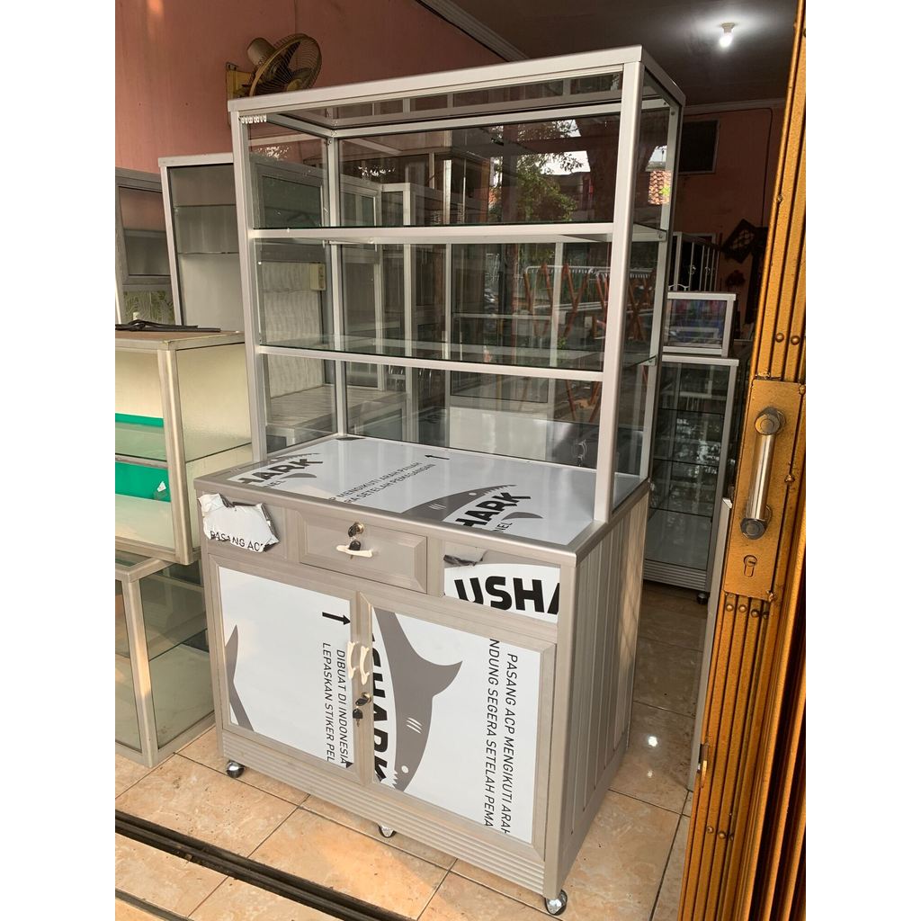 Etalase / Gerobak Alumunium Nasi Padang