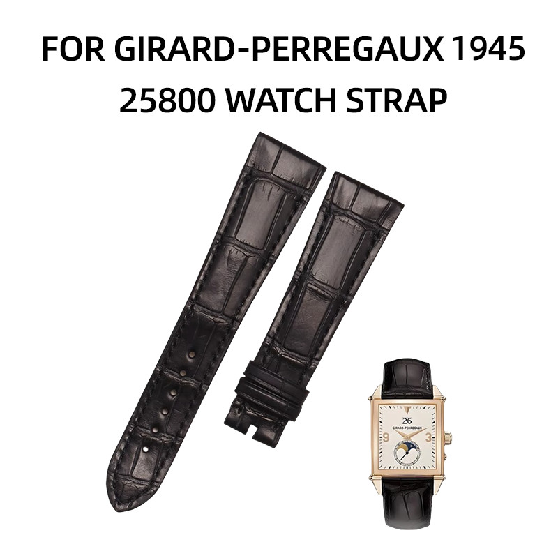 For Girard-Perregaux 1945 25800 Alligator Watch Strap