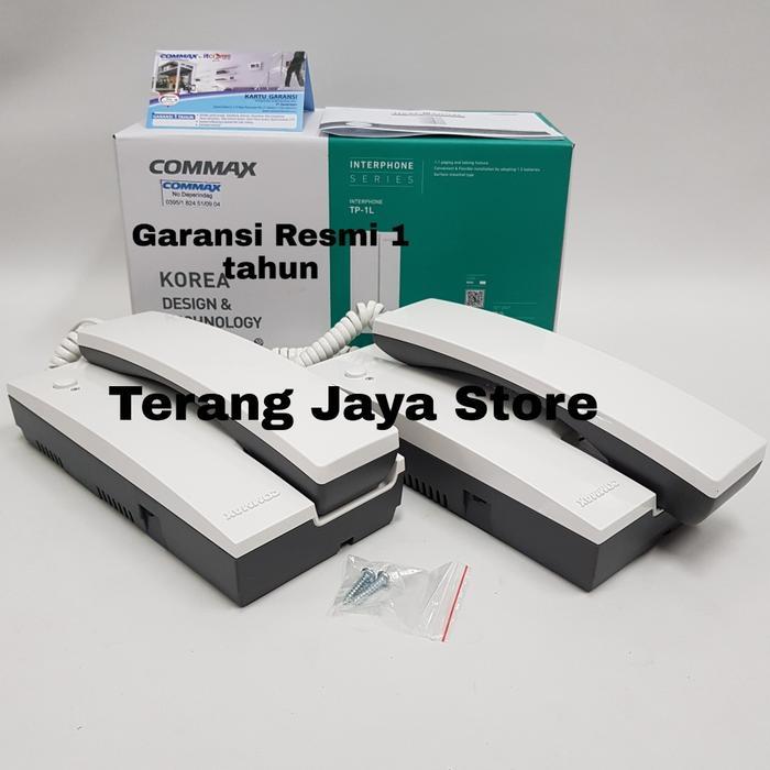 Intercom Commax Tp-1L (2 Unit) Interphone Commax Tp-1L Intercom Model Telepon Commax Tp1L