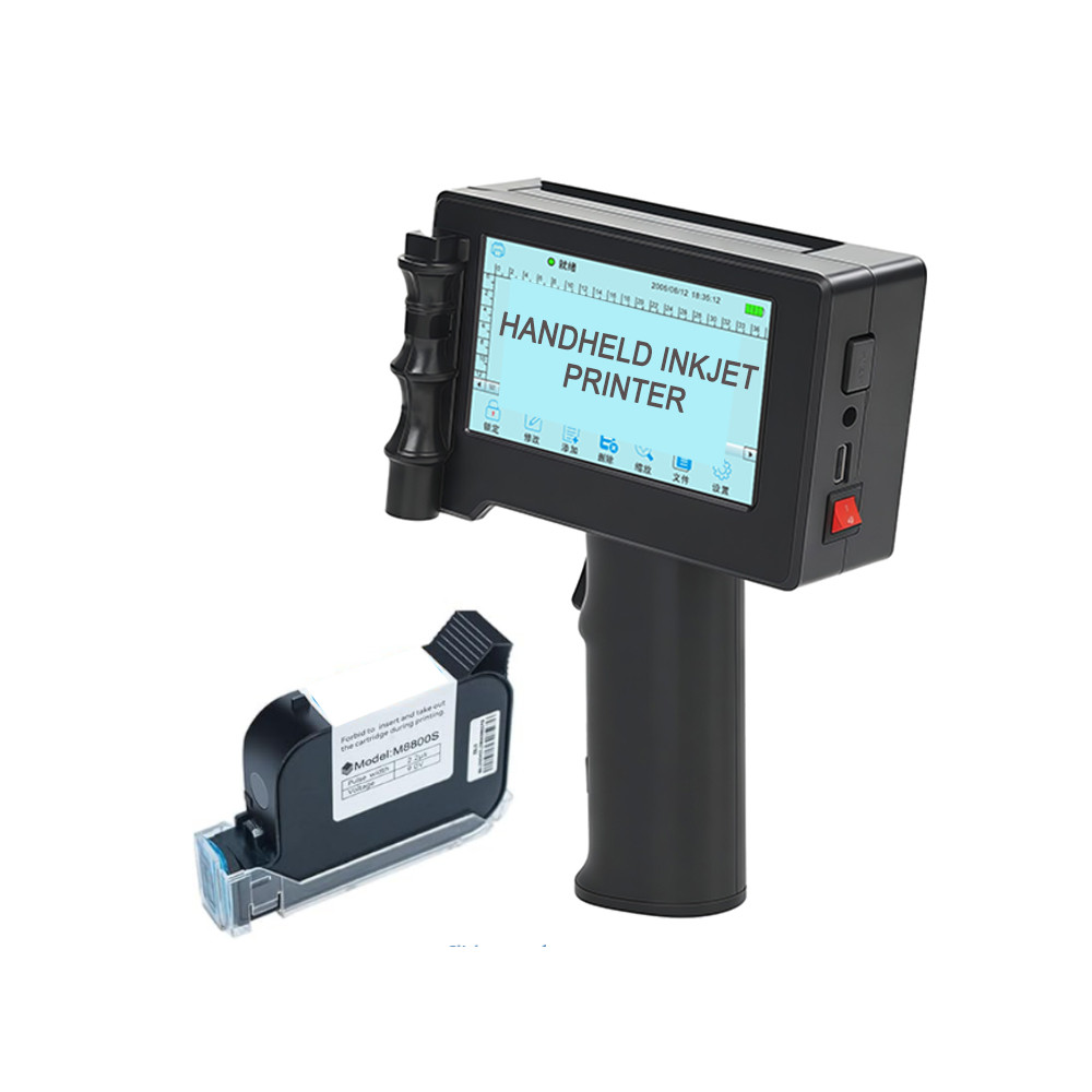 Universal Handheld Inkjet Printer, Portable Coding Machine for Plastic Bottle Packaging Bag Film,