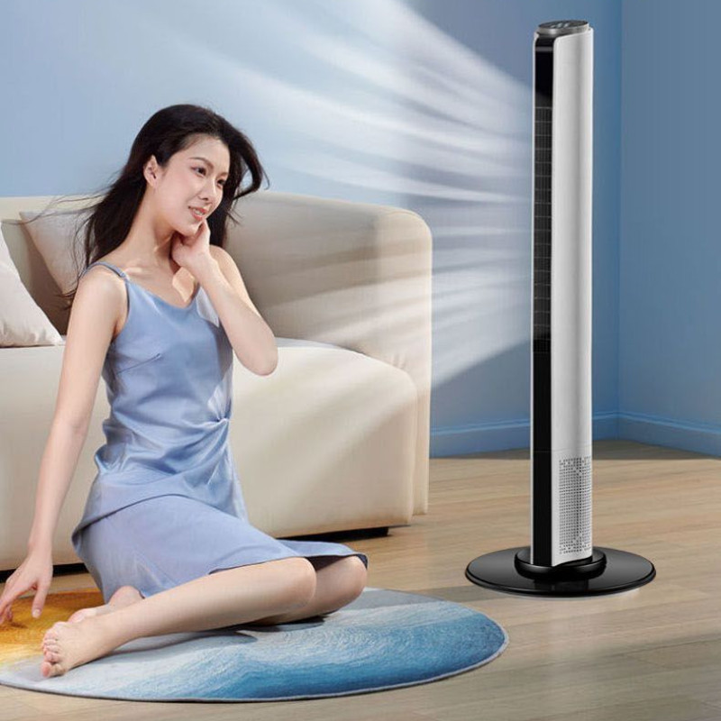 Royalstar Tower Fan 2025 Fan Light Sound Vertical Remote Control Home Bedroom Floor Fan Cold Timing