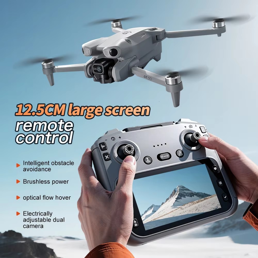 8K HD 4.3" Remote Control GPS positioning Helicopter 360 Flip Quadcopter Toys Mini Drone For Kids