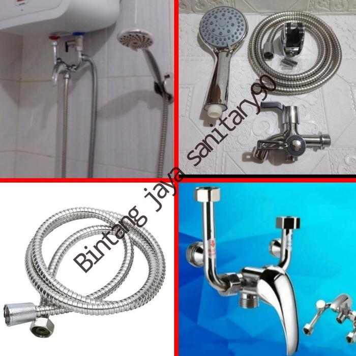 BRG BARU Paket lengkap kran mini mixer water heater Ariston/Modena/Rinnai/ set