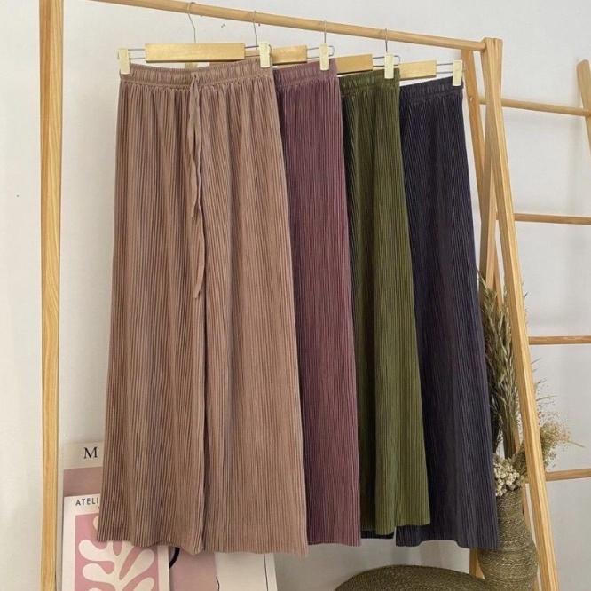 CELANA KULOT PLISKET LIDI PREMIUM [ BISA COD ] clothes project