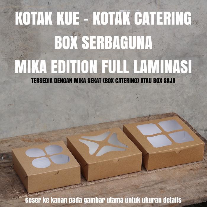 LUNCH BOX PAPER - BOX CATERING - BOX KUE - KOTAK MAKAN - MIKA EDITION