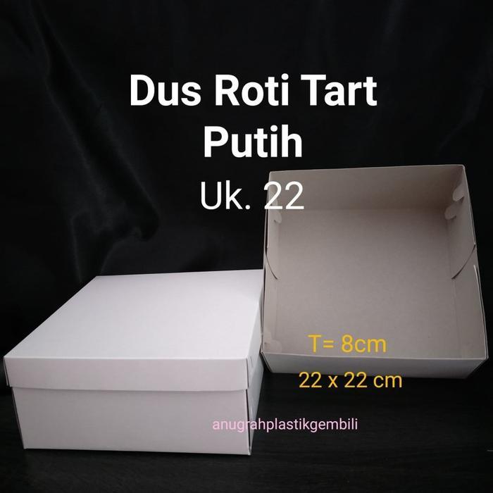 Dus tart / Dus kue putih polos PER PACK