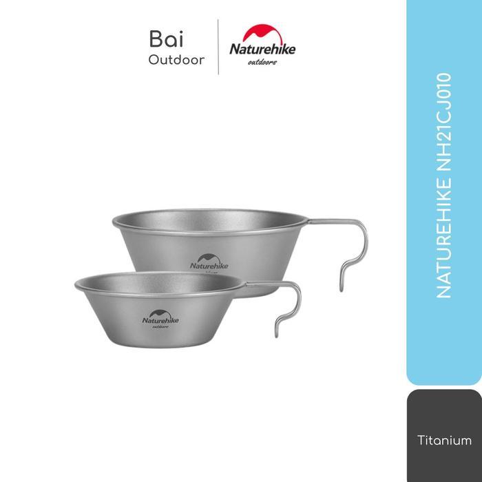 MANGKUK / PANCI / GELAS TITANIUM CAMPING NATUREHIKE NH21CJ010
