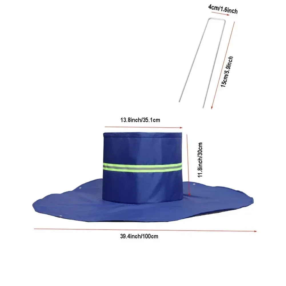 Protective Winter Plant Cover Bag for Outdoor Shrubs Roots and Stumps with Adjustable Straps