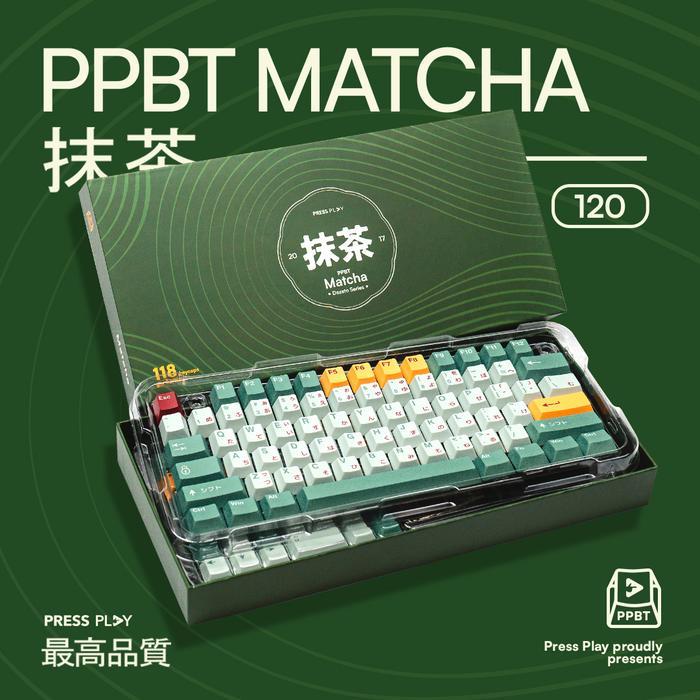 PPBT MATCHA PBT Dye Sub Keycaps by Press Play