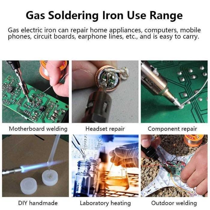 Taffware Solder Gas Butane Portable Iron Pen MT-100 - Alat Las Portabel untuk Proyek Elektronik