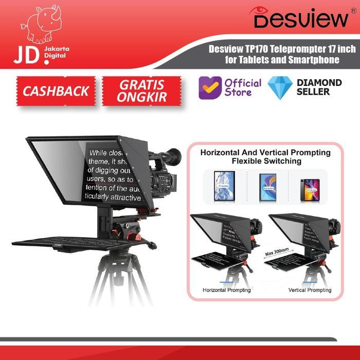 Desview TP170 / TP-170 Teleprompter 17 inch for Tablets and Smartphone