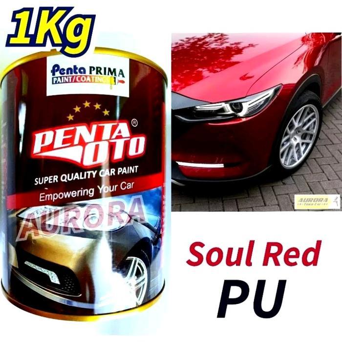 CAT MERAH SOUL RED MAZDA PU PENTA OTO SOUL RED MERAH METALIK RED MET