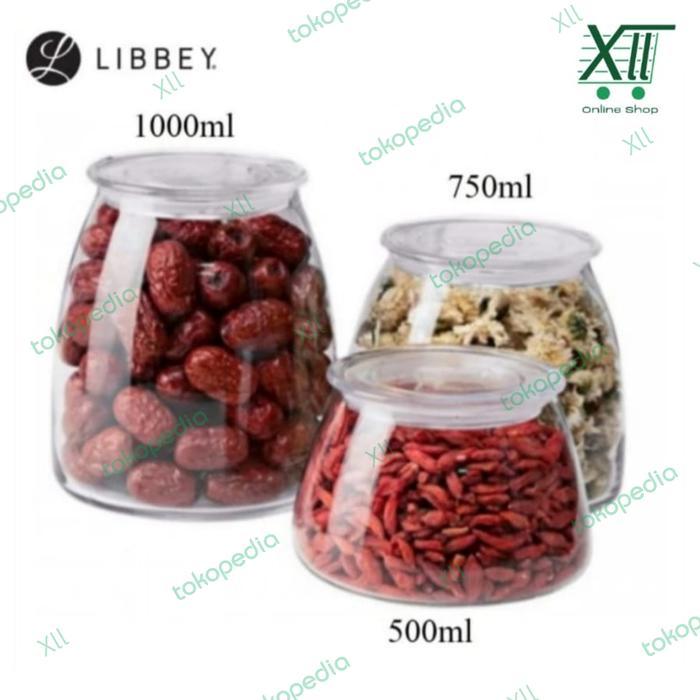 Reno 501 Libbey Vibe Glass Jar 500 Ml Toples Kaca Transparant 17 Oz