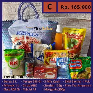 Paket Sembako Special Ramadhan C Free Tas Anyaman / Paket Sembako Murah By Storesixteen