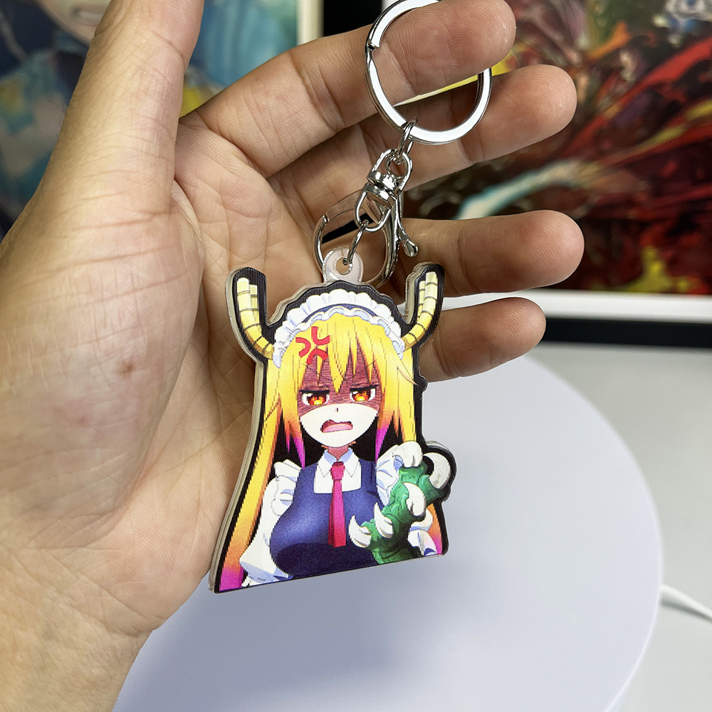 Anime Key ring Kobayashi Miss Kobayashi's Dragon Maid Keychain Pendants for Cars,Bags,Etc.(Pls