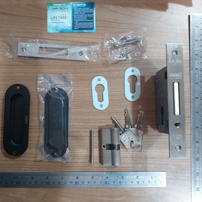 Paket Handle Pintu Geser Lockcase Handle Pintu Sliding Dekkson