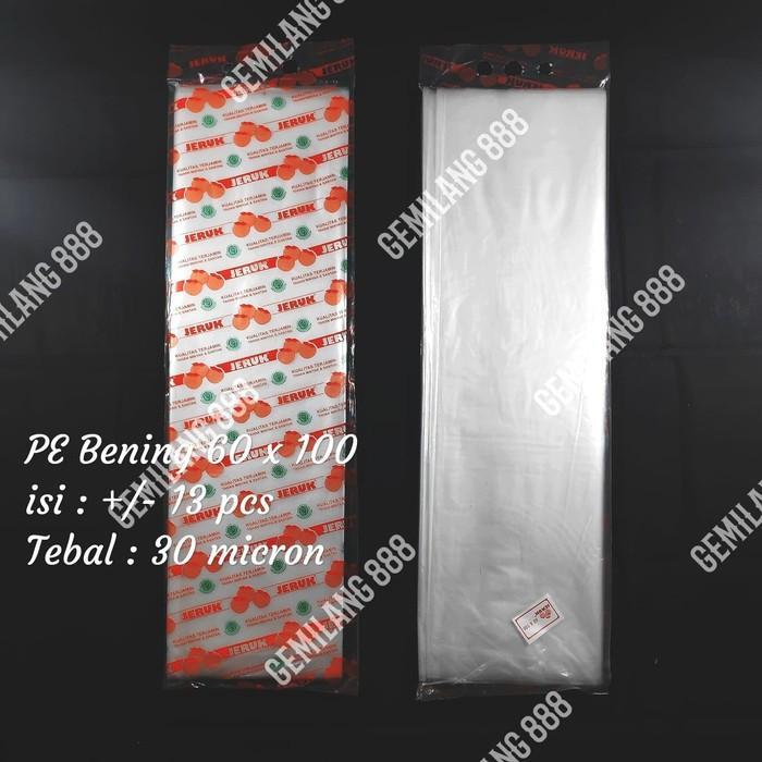 Stok Baru Kantong Plastik PE Bening Uk Besar Plastik Bening, Plastik Sayur