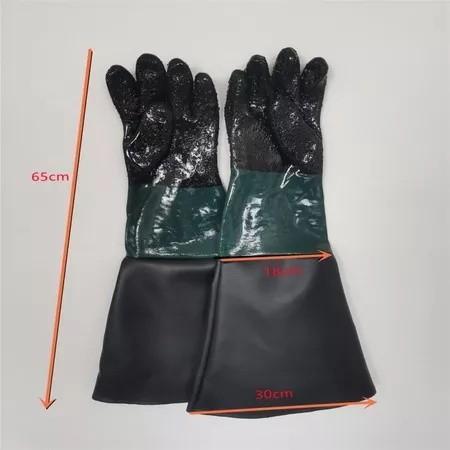 1 Pair Sandblasting Tangan Karet Sarung Tangan Blasting 65Cm Gloves Sandblasting Sarung Tangan