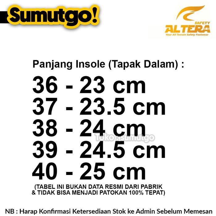 Altera Athena Sepatu Safety Proyek Pendek Hitam Wanita Women Safety Shoes Tapak Nitrile Ikat Perekat