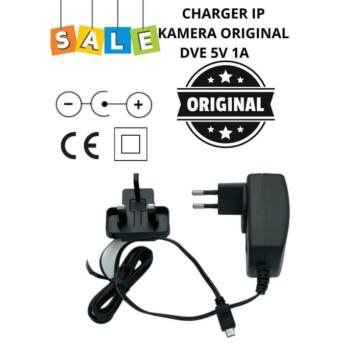 Stok Baru SWITCHING POWER ADAPTOR DVE ORIGINAL 5V 1A adaptor JACK MINI USB MUSIK BOX MP3 MP4 player