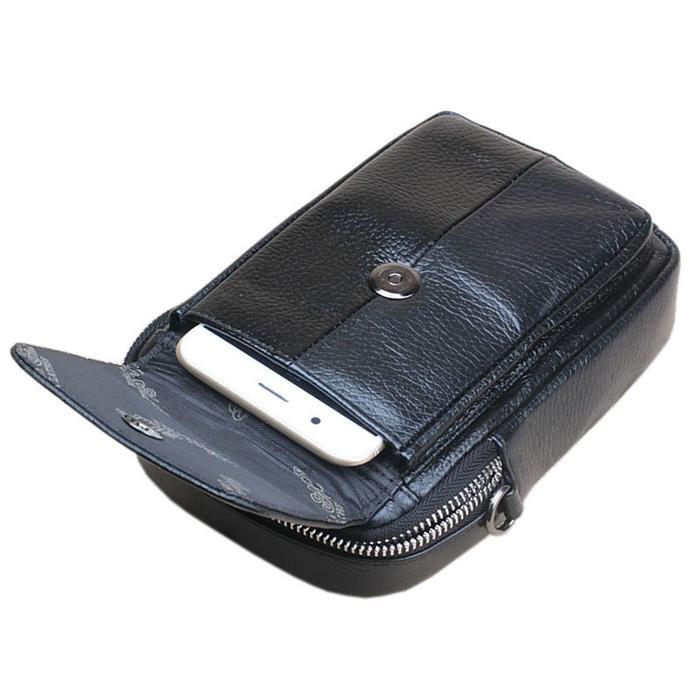 Tas Selempang Kulit Pria Branded - Sarung Hp Pinggang Kulit Dompet Hp Co
