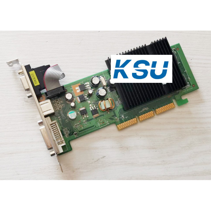 video graphic card for nVIDIA FX6200 256M AGP 8X DDR2 VGA+Svideo+DVI 64bit AGP Video Card Graphic ca