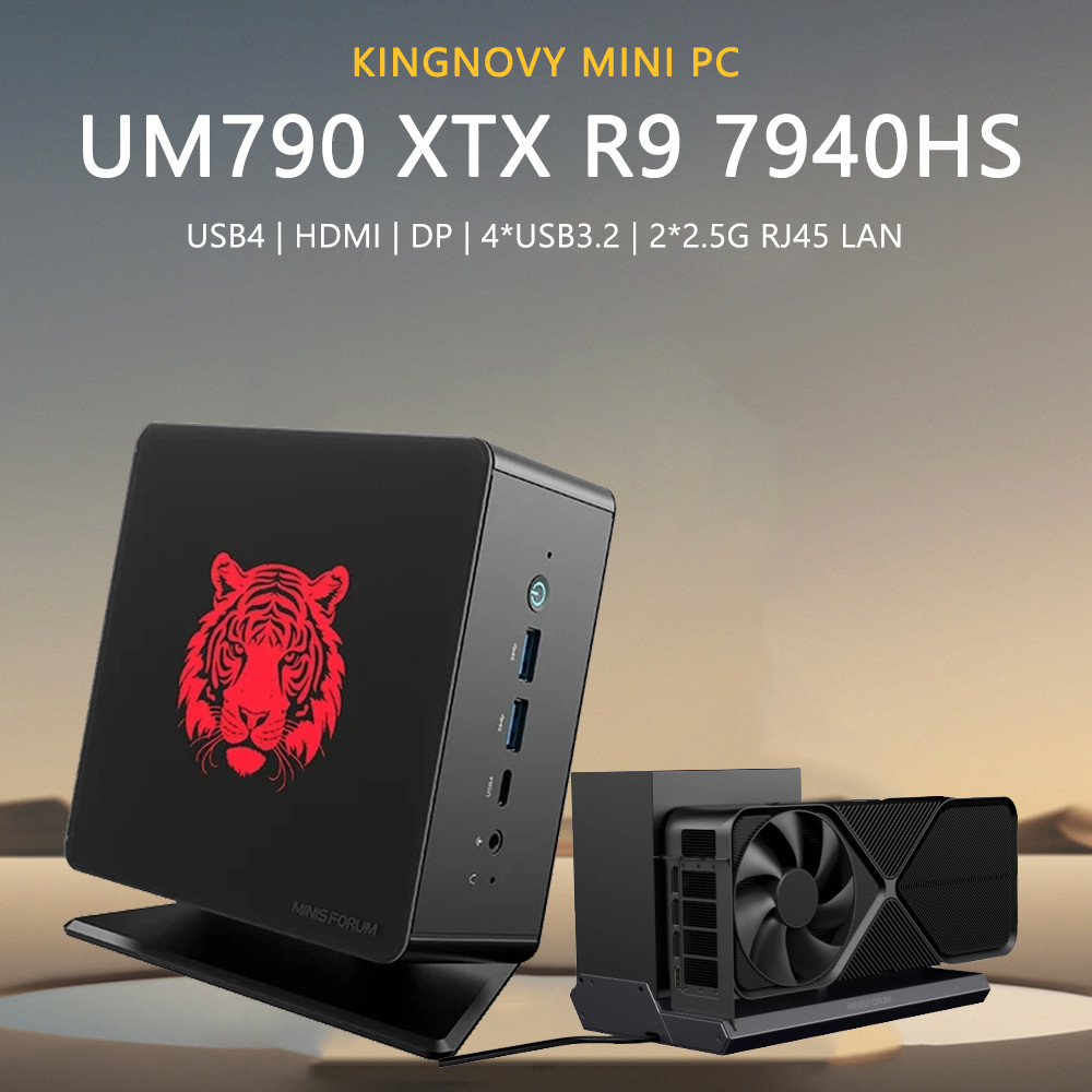 2025 UM890 UM880 Pro MINISFORUM Mini PC Gamer AMD Ryzen 9 8945HS 7 8845HS 2*DDR5 5600MHz 2*PCIE4.0 2