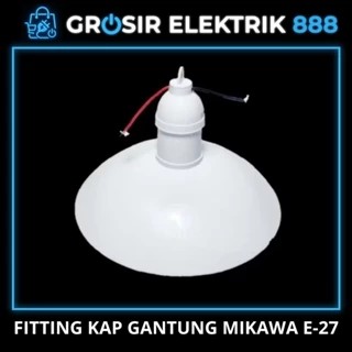 Fitting Kap Gantung Mikawa E-27 Warna Putih