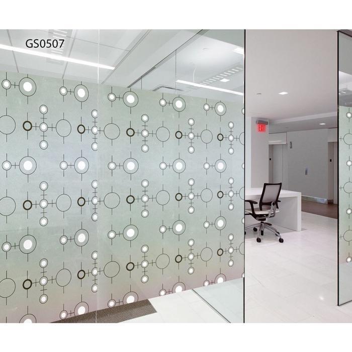 "New" Stiker Kaca Jendela Rumah Sandblast Panjang 4 Meter Motif Bambu Bahan Pvc Anti Air & Noda