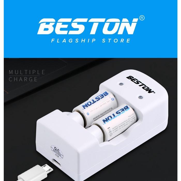 RA- Beston Rechargeable Battery (Baterai Cas) CR123 / CR 123A 650mAh