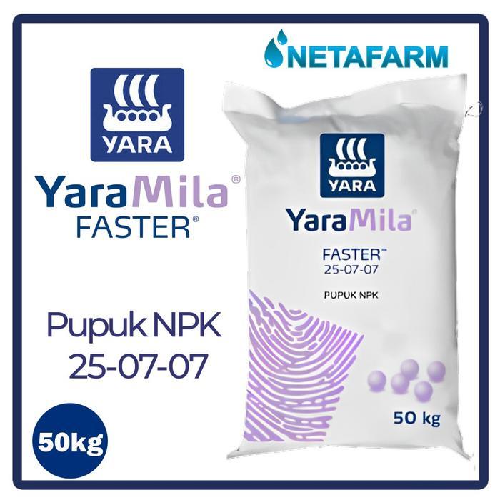 Pupuk NPK 25-07-07 YARAMILA FASTER Zak 50kg