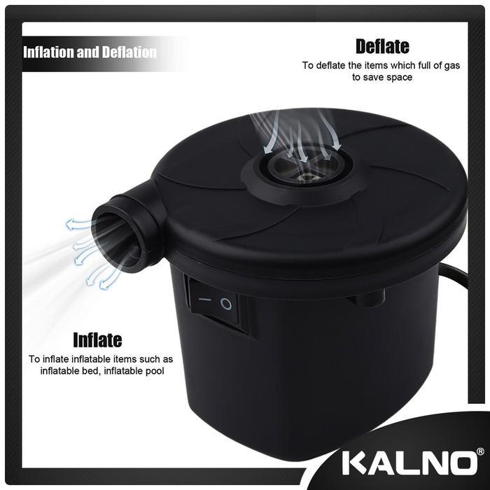 Pompa Angin Listrik Elektrik XG668A - Pompa Angin 2 Arah Kasur Angin Pelampung, Ban Renang