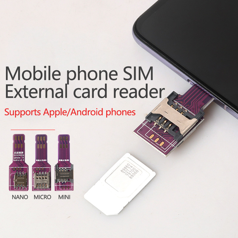 PCB SIM Card Adapter SIM Card Reader Nano SIM Nano For IPhone 5/6/7/8/X Android Phone Connector