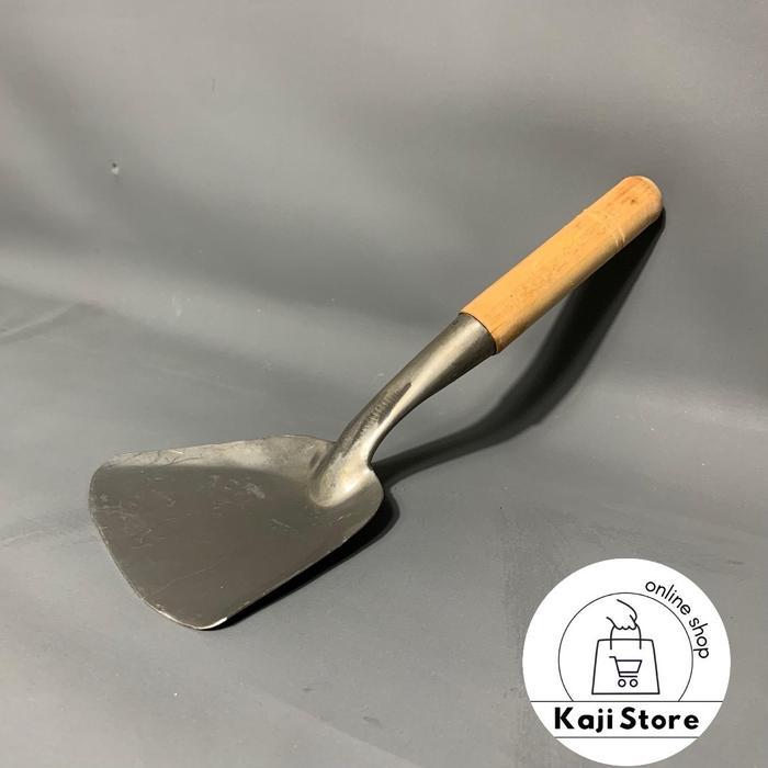 Spatula Nasi Goreng 31cm Berbahan Besi atau Baja / Sutil Pendek dari Plat Besi TEBAL / Alat Masak
