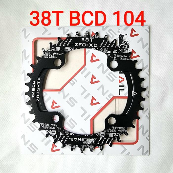 SNAIL CHAINRING 38T BCD 104 CHAIN RING NARROW WIDE BCD 104MM SEPEDA