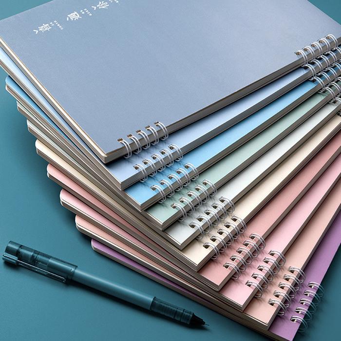 Buku Notebook A5 / B5 Double Coil Waterproof Tebal Halaman Bergaris SBN Paper Stationery