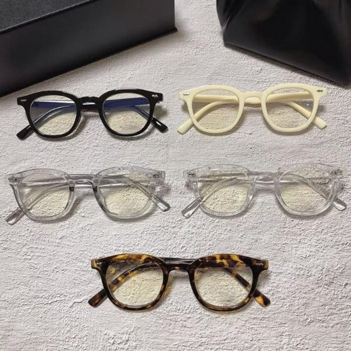 PL-A3 Kacamata anti radiasi Korea Frame Vintage Retro Fashion Wanita Pria Glasses Eyewear