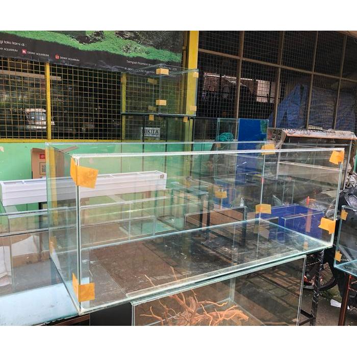 AQUARIUM KACA UKURAN 100x40x40cm