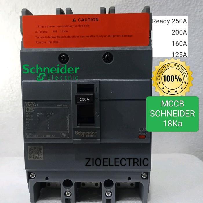 Mccb 200A 3P Schneider Original Breaker 200A