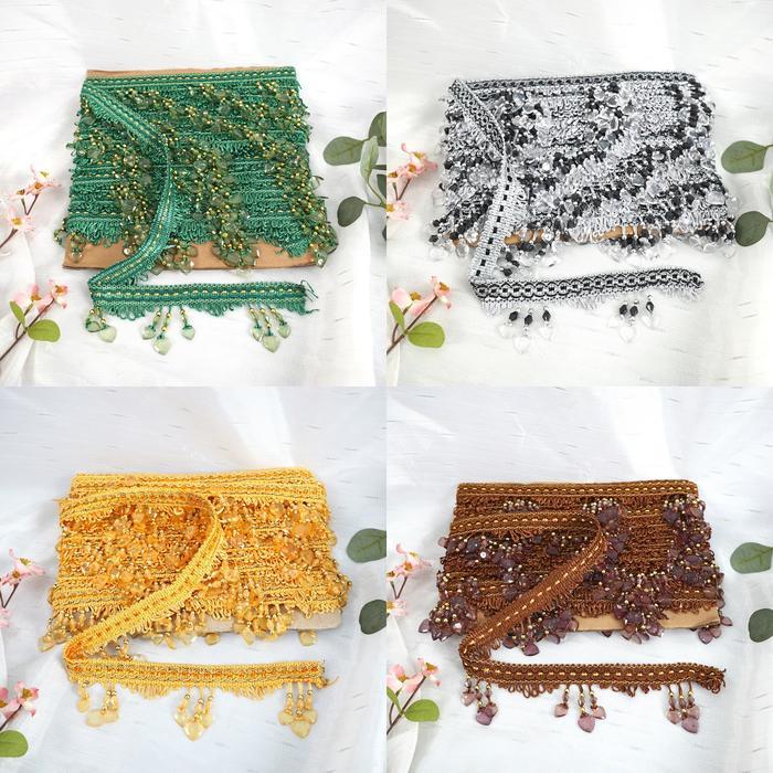 RENDA 3 HATI GORDEN CRYSTAL/Renda gorden 13 M HARGA PER ROLL