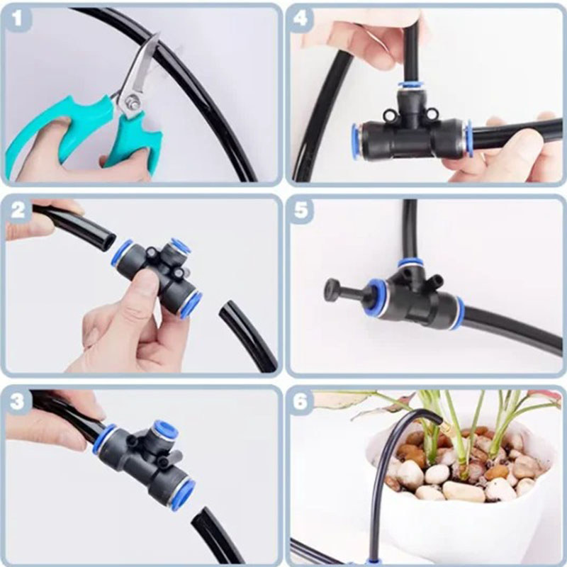 5M-20M Greenhouse Drip Irrigation Kit 360 Curved Garden Automatic Irrigation System Patio Misting