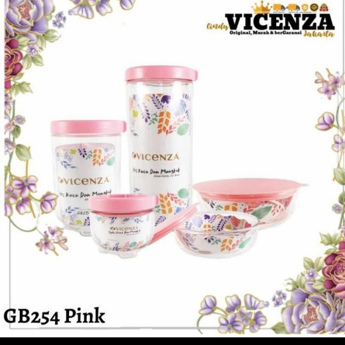 Stok Baru Toples kaca paket wadah saji Vicenza GB-245
