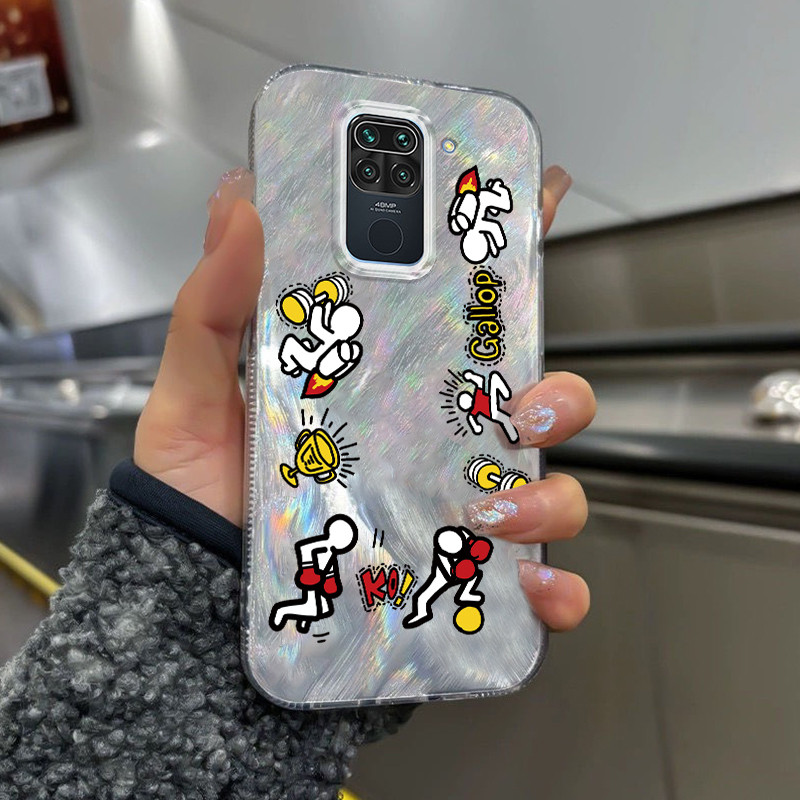 Casing Hp Xiaomi Redmi Note 9 Case Casing HP Softcase ponsel silikon tahan jatuh transparan camlet K