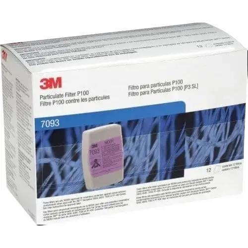 Catridge 3M P100 Particulate Filter 7093 Niosh 2 Pcs/Set Original