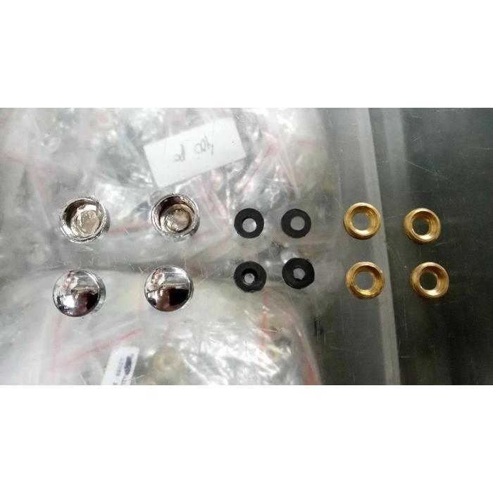 "New" TUTUP SKRUP KACA SEKRUP BAUT KACA ACRYLIC KAYU 12 MM STAINLESS